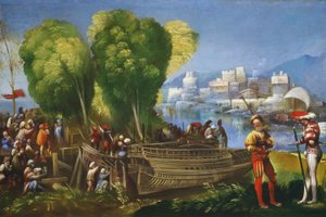 Énée et Achates sur la côte libyenne, vers 1520 - Dosso Dossi